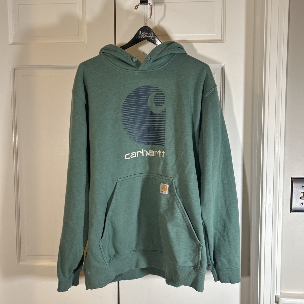 Carhartt Unisex Rain Defender Relaxed Fit Midweight C Logo Sweatshirt‎ XL LF